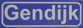 Koelkastmagneet plaatsnaambord Gendijk