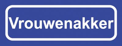 Koelkastmagneet plaatsnaambord Vrouwenakker