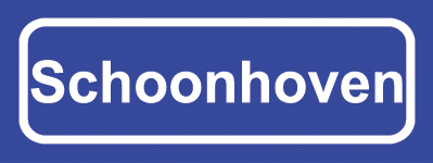 Koelkastmagneet plaatsnaambord Schoonhoven