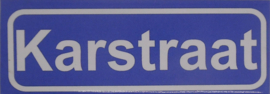 Koelkastmagneet plaatsnaambord Karstraat
