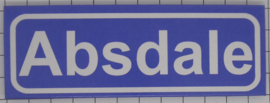 Koelkastmagneet plaatsnaambord Absdale