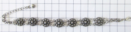 ZKA514 armband met verzilverde zeeuwse knoopjes
