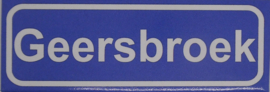 Koelkastmagneet plaatsnaambord Geersbroek