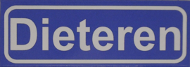 Koelkastmagneet plaatsnaambord Dieteren