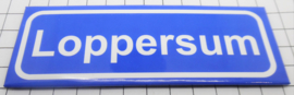 koelkastmagneet plaatsnaambord Loppersum P_GR7.0001