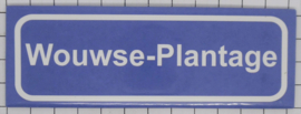 Koelkastmagneet plaatsnaambord Wouwse-Plantage