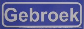 Koelkastmagneet plaatsnaambord Gebroek