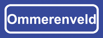 Koelkastmagneet plaatsnaambord Ommerenveld