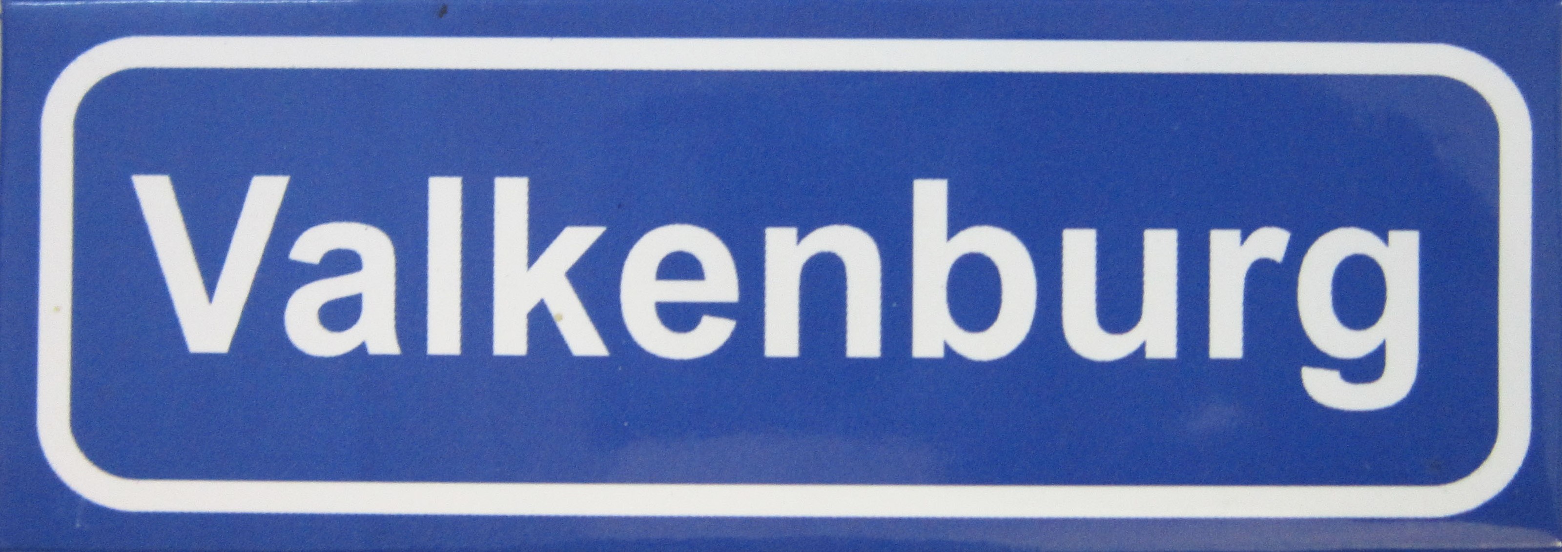 Koelkastmagneet plaatsnaambord Valkenburg