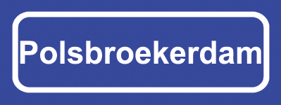 Koelkastmagneet plaatsnaambord Polsbroekerdam
