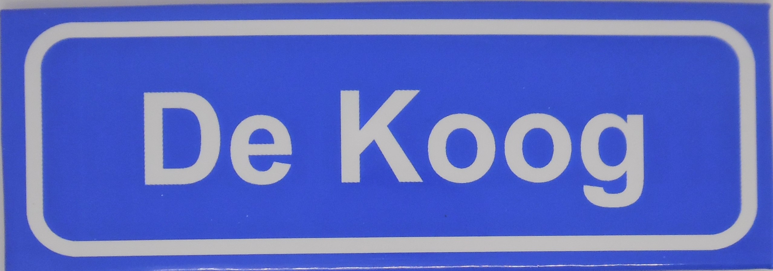 Koelkastmagneet plaatsnaambord De Koog