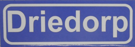 Koelkastmagneet plaatsnaambord Driedorp