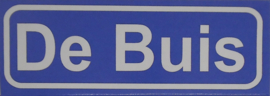 Koelkastmagneet plaatsnaambord De Buis