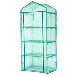 Tuinkas folie (kweekkas) 'Pavilion' met 4 etages en wielen - 165x69x49 cm (HxBxL)