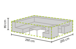 Loungeset hoes `Luxe` rechthoekig L260 x B200 x H80 cm