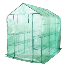 Tuinkas folie (kweekkas) 'Green Haven II' met 3 etages - 195x213x143 cm (HxBxL)