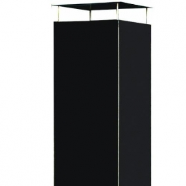 Terrashaard Omayo Black, afmetingen L35 x B35 x H150 cm