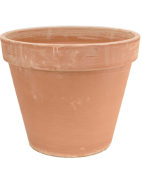 Handgemaakte Terracotta bloempot `Vaso Isabella Esposto` Ø50xH41