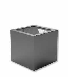 Luxe polyester plantenbak `Cubo` 700x700x700mm