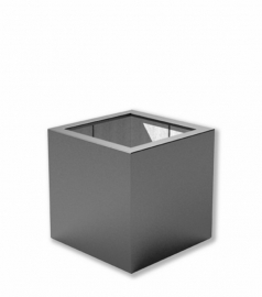 Luxe polyester plantenbak `Cubo` 600x600x400mm