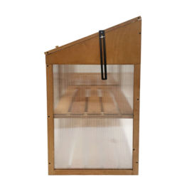 Houten kweekkasje (tuinbroeikas) 'Garden Loft XL' bruin met 2 etages - 97,5x49x120 cm (HxBxL)