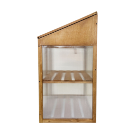 Houten kweekkasje (tuinbroeikas) 'Garden Loft' bruin met 2 etages - 97,5x49x60 cm (HxBxL)