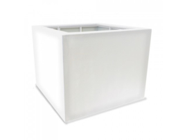 Luxe polyester plantenbak `Cubo` 700x700x700mm