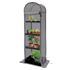 Tuinkas folie (kweekkas) 'Flora Loft' met 3 etages - transparant  210×60×45 cm (HxBxL)