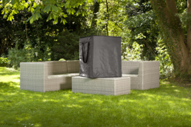 Opbergtas loungekussens `Luxe` 75  x 75 x 90 cm, kleur grijs