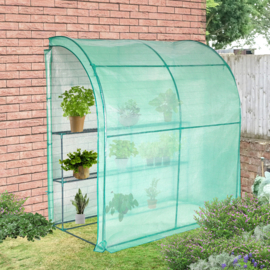 Muurkas folie (kweekkas) 'BotaniQ' met 3 etages - 200x214x100 cm (HxBxL)
