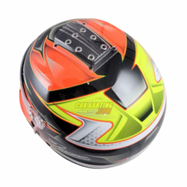 Zamp Helmet RZ 42Y Graphic Youth Orange/Yellow 57