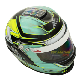 Zamp Helmet RZ 42Y Graphic Youth Green/Silver 57