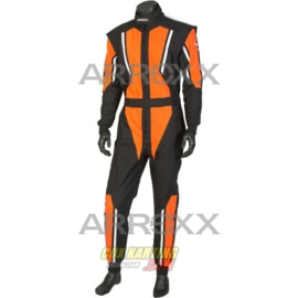 Arroxx Overall Cordura junior, Level 2, Xbase, Zwart-Oranje-Wit