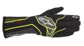 Alpinestars Handschoenen Tech 1-K V2 Zwart Geel Fluo Antraciet S