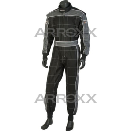 Arroxx Overall Katoen Xbase, Zwart-Grijs