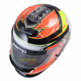 Zamp Helmet RZ 42Y Graphic Youth Orange/Yellow 57