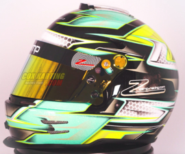 Zamp Helmet RZ 42Y Graphic Youth Green/Silver 57