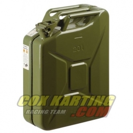 Stalen brandstof army jerrycan 20 liter