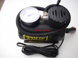 Bandenpomp 12 Volt met meter