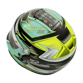 Zamp Helmet RZ 42Y Graphic Youth Green/Silver 57