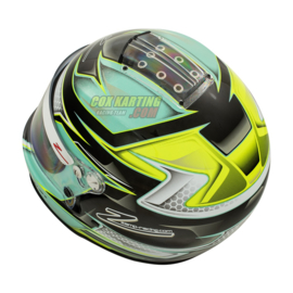 Zamp Helmet RZ 42Y Graphic Youth Green/Silver 56