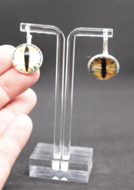 Cabochon oog oorbellen