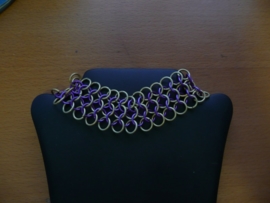 dubbele european 4 in 1 choker ketting (01kt013)