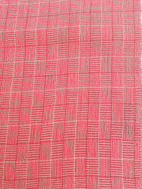 Alpaca sjaal rood en wit