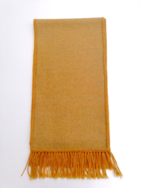 Alpaca sjaal kleur mostaard bruin