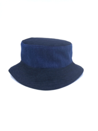 Bucket hat van denim (omkeerbaar)