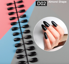 almond nepnagel tips black 02