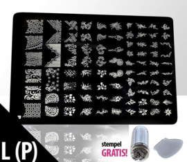 Stempel plaat XL - P