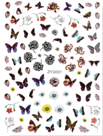 stickers vlinders ZY2007