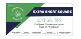 soft gel tips kit x short square 240 st.